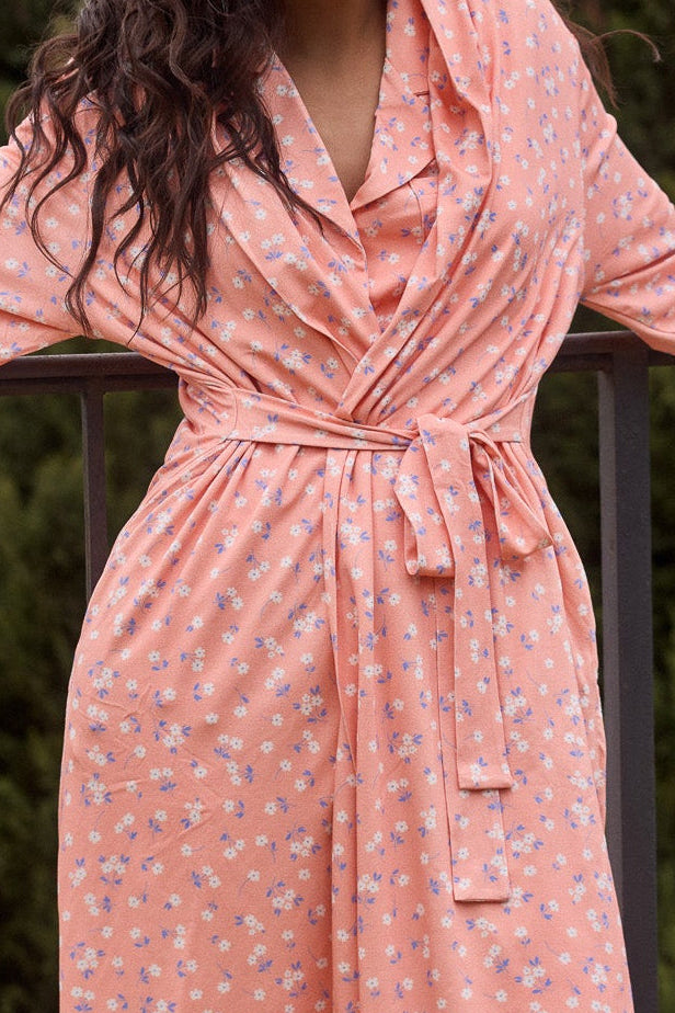 Peachy Stretch Robe