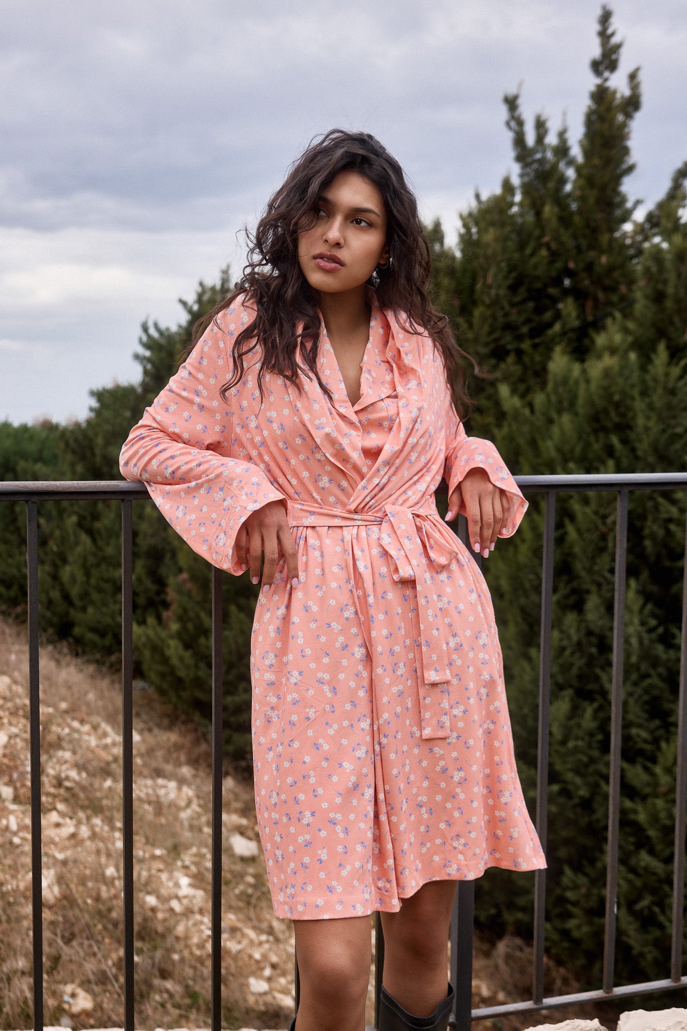 Peachy Stretch Robe