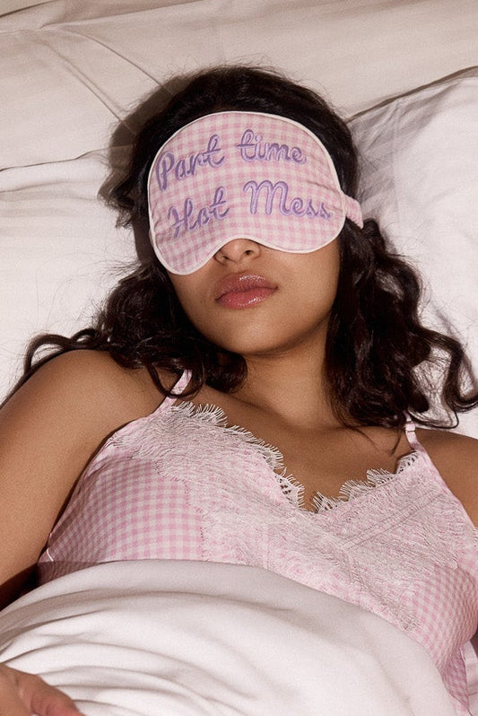 Check Eye Mask